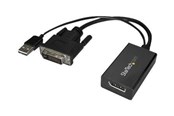 Skjermkabel - StarTech.com DVI to DisplayPort Adapter - USB Power - DVI-D to DP Converter - display adapter - DVI2DP2