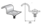 Skuffer & samleskinne kanaler - Wibe Profile clamp 43 hdg - 707511