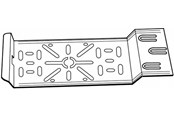 Skuffer & samleskinne kanaler - Wibe Junction box plate 35p pre-galvanized - 718618