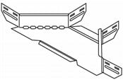 Skuffer & samleskinne kanaler - Wibe Branching piece 300mm - CSU36073002