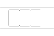 Skuffer & samleskinne kanaler - Tehalit Cover 3m 3se/br 170 perlewhite - 3SE/BR170PH