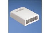 Socketer & bokser - PANDUIT Nk 4-port surface mount box - NK4BXIW-AY