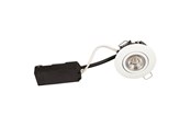 Lamper - Scan Products Luna lp 230v dimmable flicker free 6.2w 3000k cri95 ip44 matt white round - 10111