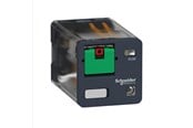 Komponenter for switchboxes og skap - Schneider Electric Plug-in relay 10a 3c/o 24vac with led andtest button - RUMC32B7