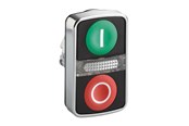 Trykknapper & Signalenheter - Schneider Electric Metal double headed pushbutton with pil - ZB4BW7A3741