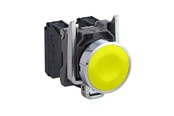 Trykknapper & Signalenheter - Schneider Electric Harmony push button complete with spring return and flat tou - XB4BA51