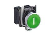 Trykknapper & Signalenheter - Schneider Electric Harmony pushbutton complete with spring return and flat push - XB4BA3311