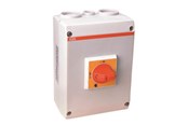 Switch - ABB Safety switch 63a 3-phase + neutral + earth red/yellow handl - 1SCA022613R2010