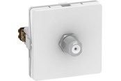 Socketer & bokser - LK fuga f-connector outlet 1 modul white - 588D6091