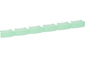 Kobber kabling - LK Colour code bar green for patchpanel 6p - 208B7171