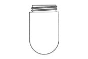 Lamper - Teknisk Belysnings Industri Cylinder glass / stable glass clear glass 84.5 mm thread - 726B0043