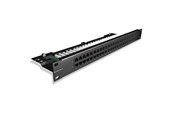 Kobber kabling - Leviton Voice patch panel 50xrj45.1u black - C5CPNLU504PK2M