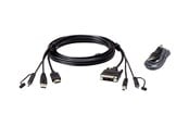 KVM-kabel - ATEN CABLE KIT HDMI /USB/SP - DVI-Dd L:1.8M - 2L-7D02DHX2