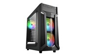 Kabinett - Sharkoon VG6-W RGB - mid tower - ATX - Kabinett - Tower - Svart - 4044951026814