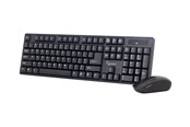 Tastatur - Gembird KBS-W-01 - keyboard and mouse set - US - black - Tastatur & Mussett - Amerikansk Engelsk - Svart - KBS-W-01