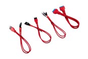 Kabinett-tilbehør - Corsair Premium Sleeved I/O Cable Extension Kit - Red - CC-8900246