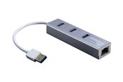 USB-hub - Inter-Tech Argus IT-310-S USB-hub - 3 porter - Sølv - 88885471