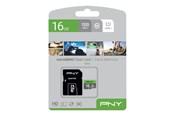 Minnekort - PNY Elite MicroSD/SD - 85MB/s - 16GB - P-SDU16GU185GW-GE