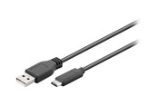 USB - Pro USB-A <-> USB-C - 0.5m - Svart - 4040849554674