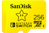 Minnekort - SanDisk Nintendo Switch microSD - 100MB/s - 256GB - Mario edition - SDSQXAO-256G-GNCZN