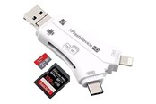 Flashminneadapter - CoreParts Memory card reader - Lightning/USB 2.0/USB-C/micro USB - MMUSB-UNI-ADAPTER