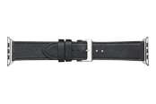 Smartklokke - Tilbehør - dbramante1928 Copenhagen - Watch Strap 44mm - Black/Silver - AW44BLSI1032