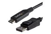 Skjermkabel - StarTech.com 3.3 ft. (1 m) - USB-C to DisplayPort Adapter Cable - 8K - HBR3 - external video adapter - black - CDP2DP141MB