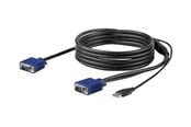 KVM-kabel - StarTech.com 10ft / 3m USB KVM Cable for Rackmount Consoles - VGA and USB - video / USB cable - 3 m - RKCONSUV10