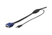 KVM-kabel - StarTech.com 15ft / 4.6m USB KVM Cable for Rackmount Consoles - VGA and USB - video / USB cable - 4.6 m - RKCONSUV15