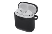 Hodetelefoner - Deltaco AirPods Silicon Case Black - MCASE-AIRPS001