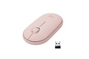 Mus - Logitech M350 Pebble Wireless Mouse - Rose - Mus - Optisk - 3 knapper - Rød - 910-005717