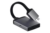 Skjermkabel - Satechi USB-C Dual HDMI Adapter Space Grey - ST-TCDHAM