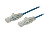 Nettverkskabel - 0.5m CAT6 Cable - Blue Slim CAT6 Patch Cord - Snagless - LSZH - patch cable - 50 cm - blue - N6PAT50CMBLS