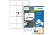 Papir, Fotopapir & Etiketter - HERMA Removable Labels 63.5x38.1 100 Sheet DIN A4 - 10301