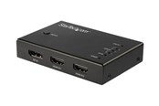 Videosplitter - StarTech.com 4 Port HDMI Video Switch - 3x HDMI & 1x DisplayPort - 4K 60Hz - video/audio switch - 4 ports - VS421HDDP