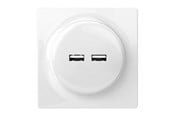 Smarthus - Fibaro Walli N USB Outlet White - FGWU-021