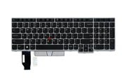 Tastatur - Lenovo Chicony - Bærbart tastatur - til utskifting - Tysk - Sølv - 01YN632