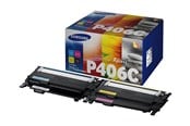 Printertilbehør blekk/toner - HP Samsung SU375A / CLT-P406C Toner 4-pack (Black Yellow Cyan Magenta) - Laser toner Blå - SU375A