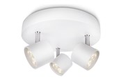 Lamper - Philips Star spotlight, LED 3x16,5W, hvit - 915004146301