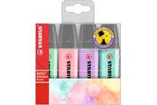 Skrive- & Tegneverktøy - STABILO BOSS Original 4 Assorted Pastel colours highlighter with water-based ink refillable - 70/4-2