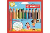 Hobbyartikler - STABILO Woody 3 i 1 watercolor colored pencil and wax crayon in one - 880/10