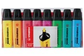 Skrive- & Tegneverktøy - STABILO BOSS Original 8 ass. colours highlighter with water-based ink refillable - 70/8