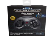 Spill - Tilbehør - Retro-Bit Sega Mega Drive Wireless Controller - Black - Controller - MAC - 7350002937266