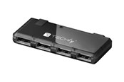 USB-hub - IC INTRACOM techly Mini USB-hub - 4 porter - Svart - IUSB2-HUB4-BKTY