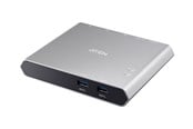 USB-hub - ATEN 2-Port USB-C Gen 1 Dock Switch USB-hub - 2 porter - Svart - US3310-AT