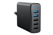 Mobil - Adaptere og ladere - Anker PowerPort 5 with Dual Quick Charge 3.0 - Black - A2054L11