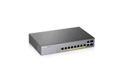 Switch/splitter - ZyXEL GS1350-12HP 8-port GbE Smart Managed PoE Switch with GbE Uplink (130W) - GS1350-12HP-EU0101F