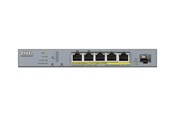 Switch/splitter - ZyXEL GS1350-6HP 5-port GbE Smart Managed PoE+ (60W) Switch with GbE Uplink - GS1350-6HP-EU0101F