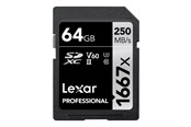 Minnekort - Lexar Professional SILVER 1667x - 250MB/s - 64GB - LSD64GCB1667