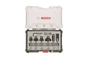 Verktøy - Bosch Sett med fresejern, 6 deler, profilering, 8 mm skaft 6-piece Trim and Edging Router Bit Set. - 2607017469